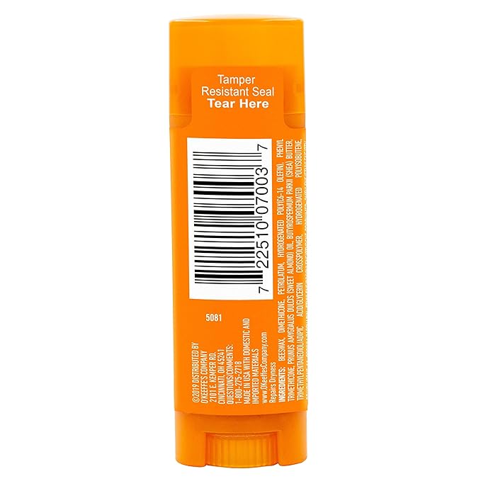 O'Keeffe's Unscented Lip Repair Lip Balm for Dry, Cracked Lips, Stick, (Pack of 7)-VivaGrace Women