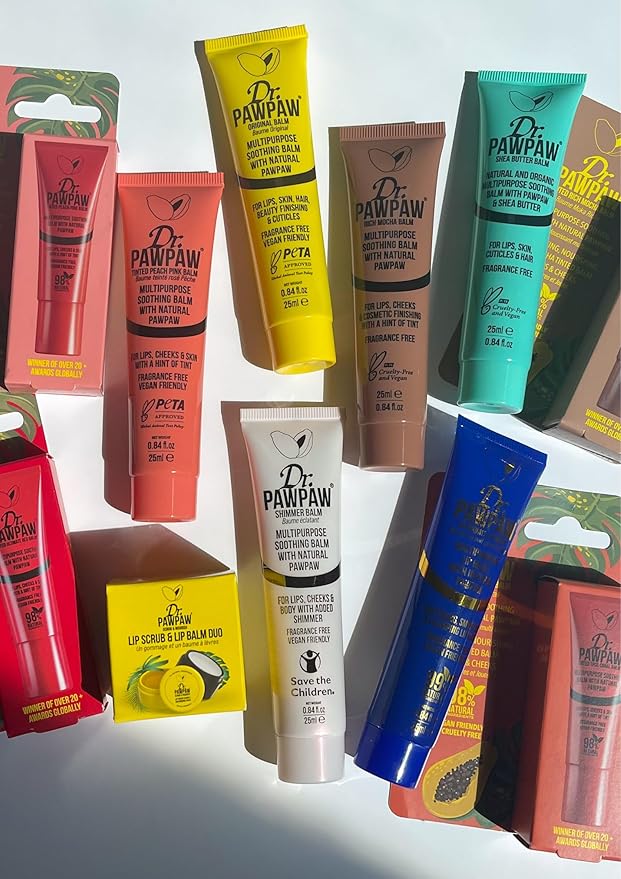 Overnight Lip Mask - Multi-Purpose Balm, Natural Pawpaw & Peptides Smooth Skin, Cracked Lips, Vegan, Ethical Beauty & Fregrance Free (10 ml)-VivaGrace Women