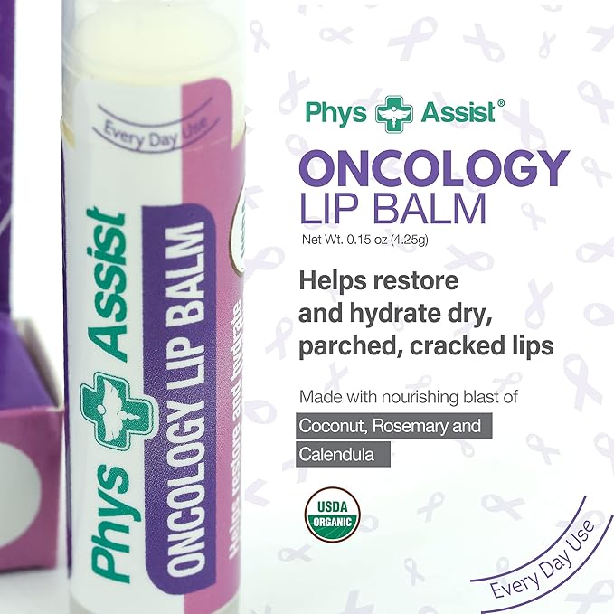 PhysAssist Oncology Cream 4 oz plus Lip Balm. Hydrates and Pampers Stressed skin. Made with a blend of natural Botanicals. Clinically Tested, Non Irritant.-VivaGrace Women