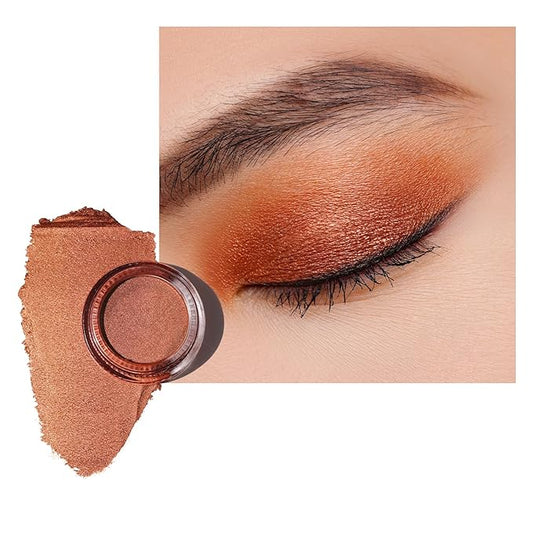 Oulac Copper Eyeshadow Cream - Highly Pigmented Natural Eyeshadow with Moisturizing Formula, Waterproof & Long Lasting, Shimmer Glitter Eye Makeup. 6g (20)-VivaGrace Women