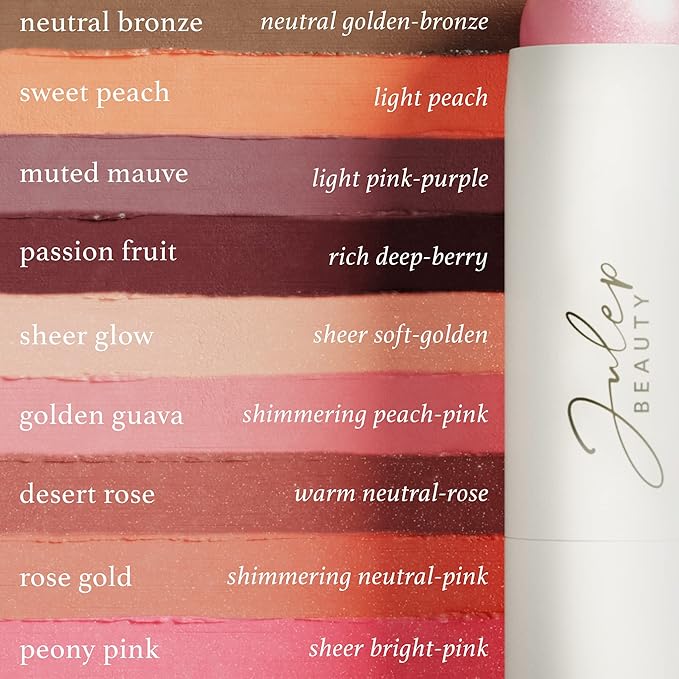 Julep Skip The Brush Cream to Powder Blush Stick - Sweet Peach - Blendable and Buildable Color - 2-in-1 Blush and Lip Makeup Stick-VivaGrace Women