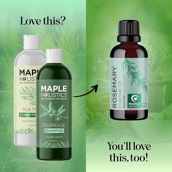 Shampoo and Conditioner for Oily Hair and Scalp - Sulfate and Paraben Free Shampoo and Conditioner Set for Oily Hair Care with Deep Cleansing Tea Tree Oil - Color Safe & Cruelty Free (8 Fl Oz)-VivaGrace Women