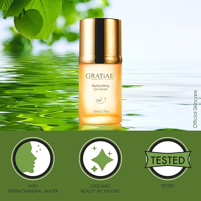Gratiae Organics Replenishing Eye Serum, 1.02 Ounce-VivaGrace Women