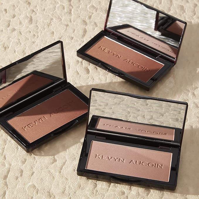 Kevyn Aucoin The Neo-Bronzer, Sundown Deep: 3 in 1 makeup palette. Highlighter, blush & bronzer in one smooth gradient makeup compact. Shimmer & matte in light, medium & deep. Sun-kissed to bronzed.-VivaGrace Women