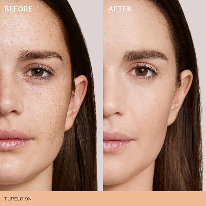 ILIA - Skin Rewind Complexion Stick - Foundation + Concealer + Skincare | Non-Toxic, Vegan, Cruelty-Free, Clean Makeup (9N - Tupelo, 0.35 oz | 10 g)-VivaGrace Women