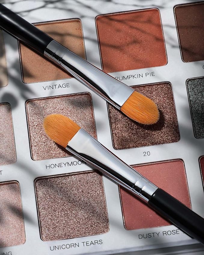 Concealer Brushes, EIGSHOW Eyeshadow Primer Brush for Concealer, Blending, Eyeshadow - Professional Tools for Applying Cream, Liquid Shadows and Eye Primer Base (E828 2piece)-VivaGrace Women