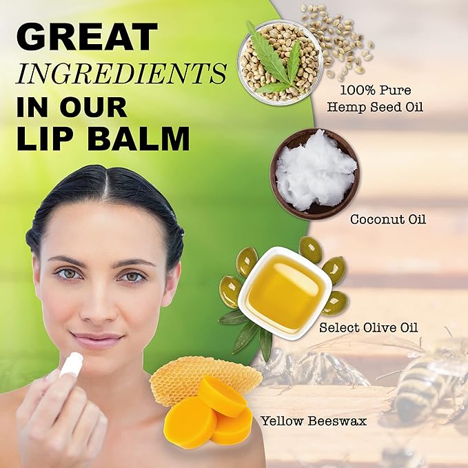 Natural Lip Balm Bulk, Unlabeled Filled, 50 Pack, Peppermint | Customizable Labels For Party Favors, Gift Baskets, or Business Branding. For Men, Women, and Children.-VivaGrace Women