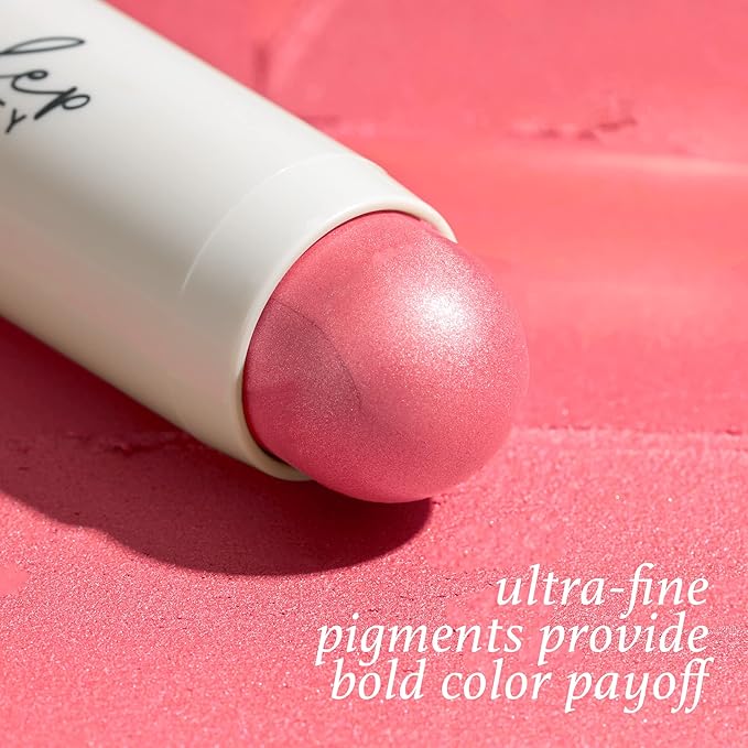 Julep Skip The Brush Cream to Powder Blush Stick - Peony Pink - Blendable and Buildable Color - 2-in-1 Blush and Lip Makeup Stick-VivaGrace Women