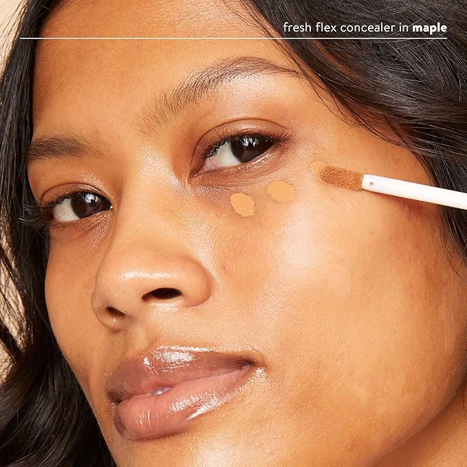 Honest Beauty Fresh Flex Concealer with Niacinamide + Vitamin E + Hyaluronic Acid | Vegan + Cruelty free | Maple, 0.17 fl oz-VivaGrace Women