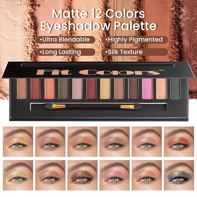 Makeup Gift Set for Teens Girls, Travel Makeup Kit for women, Makeup Full Kit for Beginners & Professionals, Cosmetic Bag Include Matte & Glitter Eyeshadow Palette, Long Lasting Lip Gloss-VivaGrace Women