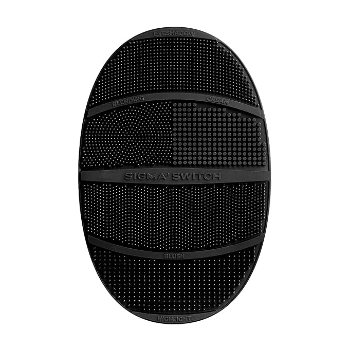 Sigma Switch by Sigma Beauty – Silicone Makeup Brush Cleaner for Switching Shades and Pigments, Switch Cleaning Mat for Superior Makeup Brush Cleaning Mid-Application (Full Size)-VivaGrace Women