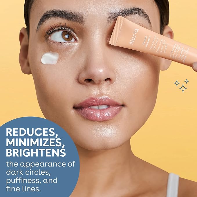 Nuria - Defend Triple Action Eye Cream for Dark Circles, Puffiness and Fine Lines, Nourishing Under Eye Cream with Ginseng and Mulberry Root, 15mL/0.5 fl oz-VivaGrace Women