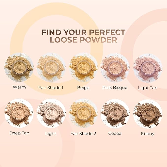 Foundation Powder Refill (Light) (1 Pound Bag) By Sweet Face Minerals, Lightweight Mineral Loose Makeup Powder with SPF 20, Full Coverage Flawless Finish, Talc-free, Cruelty-Free, Refillable Pouch-VivaGrace Women