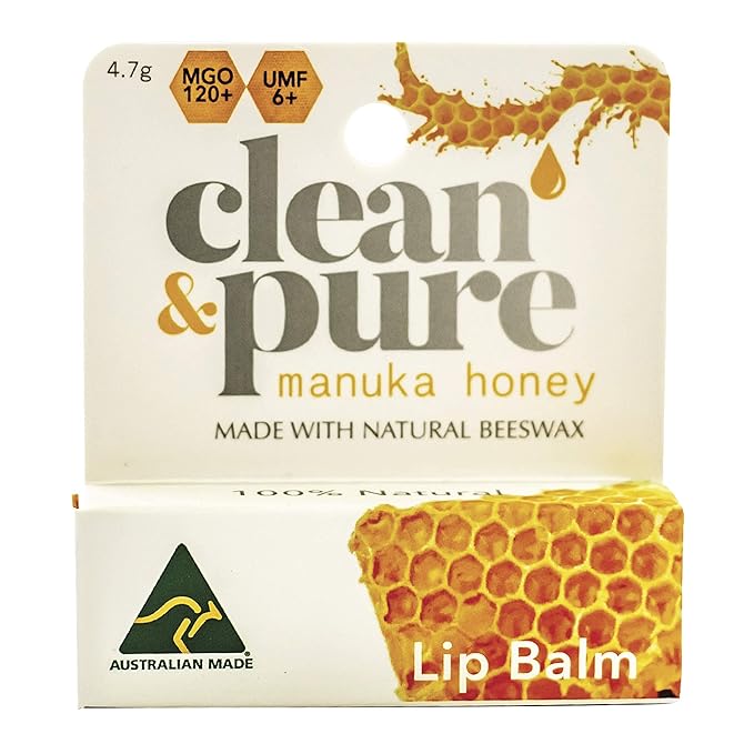 Lip Balm (Manuka Honey) | Lip Care With 100% All Natural Beeswax and Vitamin E Oil | Flavored Lip Balm for Dry…-VivaGrace Women