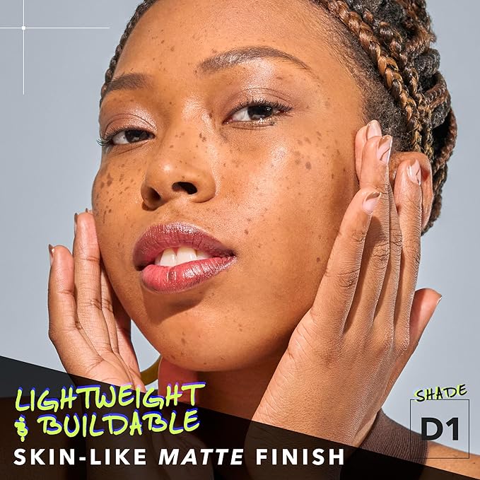 COVER FX Power Play Foundation - Shade D1 - Buildable Full Coverage - Waterproof Sweat-Proof Transfer-Proof - Natural Matte Finish - All Skin Types-VivaGrace Women