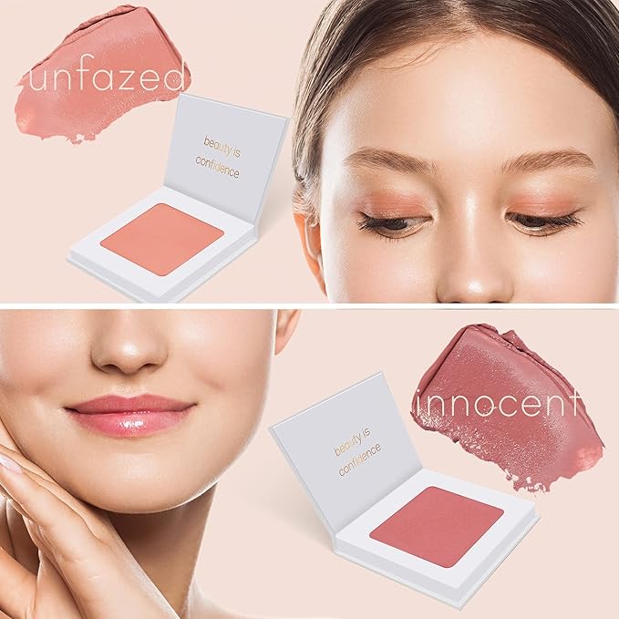 Carlucce Umpteen 3-in-1 Vegan Multi-Use Cream Color Palette - Unfazed - Makeup & Skincare in One, High Pigment Formula for Lips, Cheeks & Eye Base-VivaGrace Women