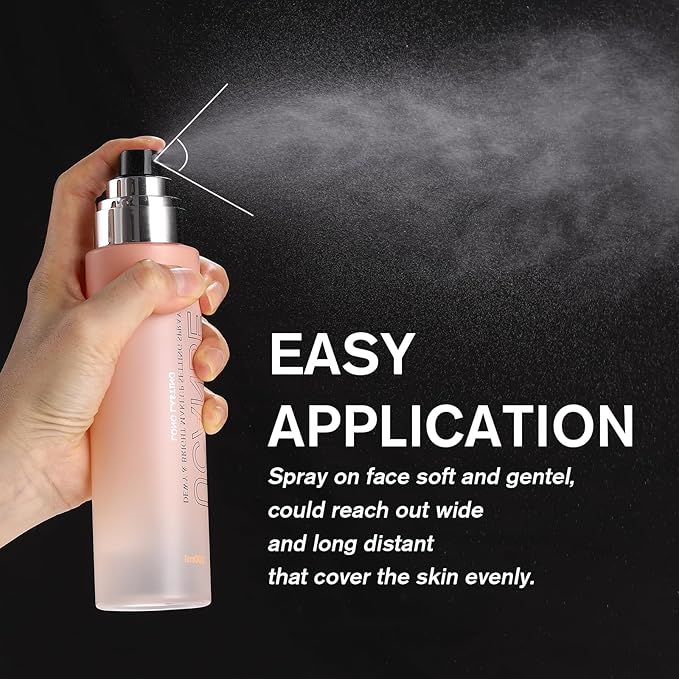 UCANBE Dewy Makeup Setting Spray, Moisturizing Finishing Spray Long Lasting Face Mist, Lightweight Hydrate Make Up Spray for Natural Glow, 7 Fl Oz Large Size-VivaGrace Women