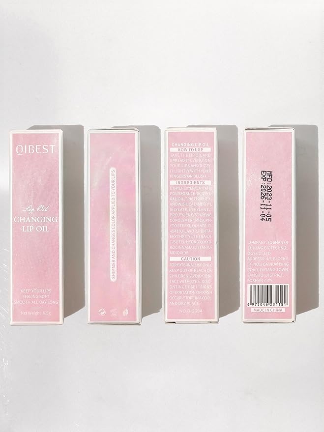 Magic Color Changing Moisturizing Lip Glow Oil Plumping Glimmer Glow Lipstick, Hydrating Lip Gloss Lip Balm Transparent Lip Care, Long Lasting Moisturizing Non-sticky Fresh Texture Lip Oil-VivaGrace Women