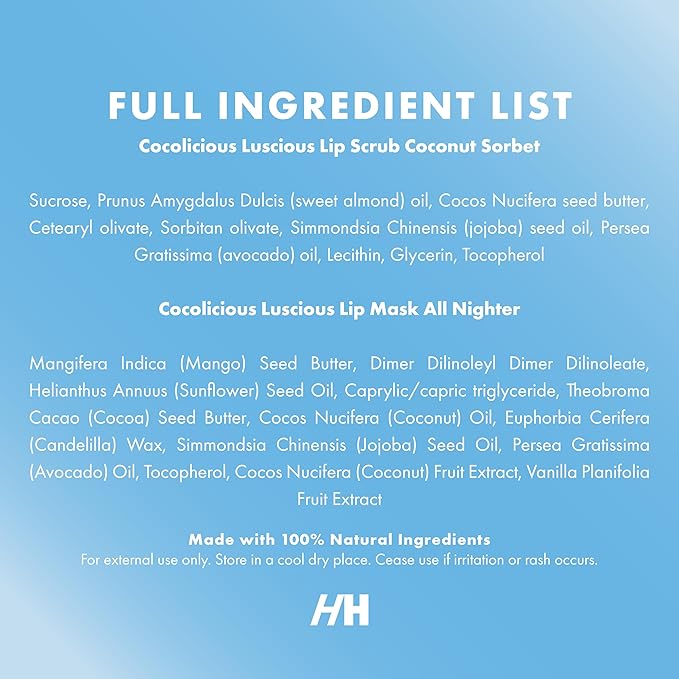 100% Natural Lip Scrub, Vegan Conditioning Coconut Lip Exfoliator - Gentle Exfoliant, Sugar Lip Polish and Lip Exfoliator Scrubber for Chapped and Dry Lips (Original 3pc Set)-VivaGrace Women