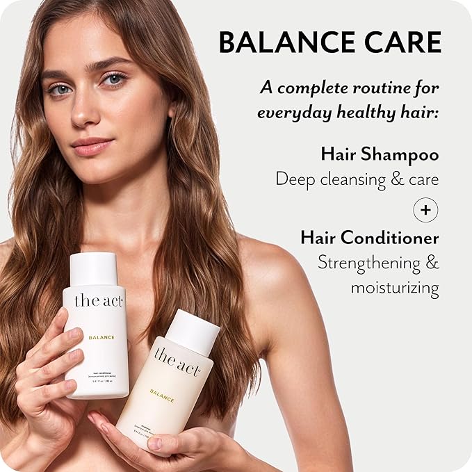 The Act Balance Hair Conditioner – Moisturizing Conditioner for Women & Men – Sulfate Free, Frizz Control – for Dry Curly Color Treated Hair – With Natural Oils, Vegan, Organic, 9.47 Fl Oz-VivaGrace Women