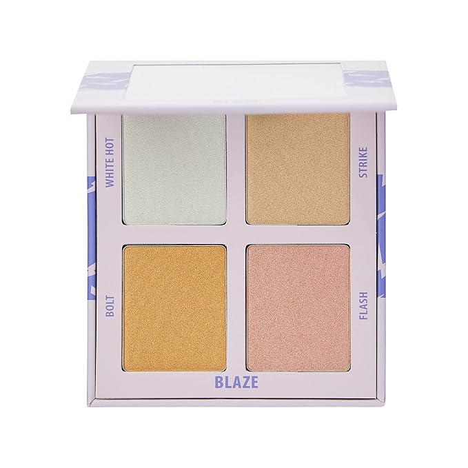 Carter Beauty Mini Highlighter Palette | Long Lasting Makeup | Shimmer & Matte Shades (Blaze)-VivaGrace Women