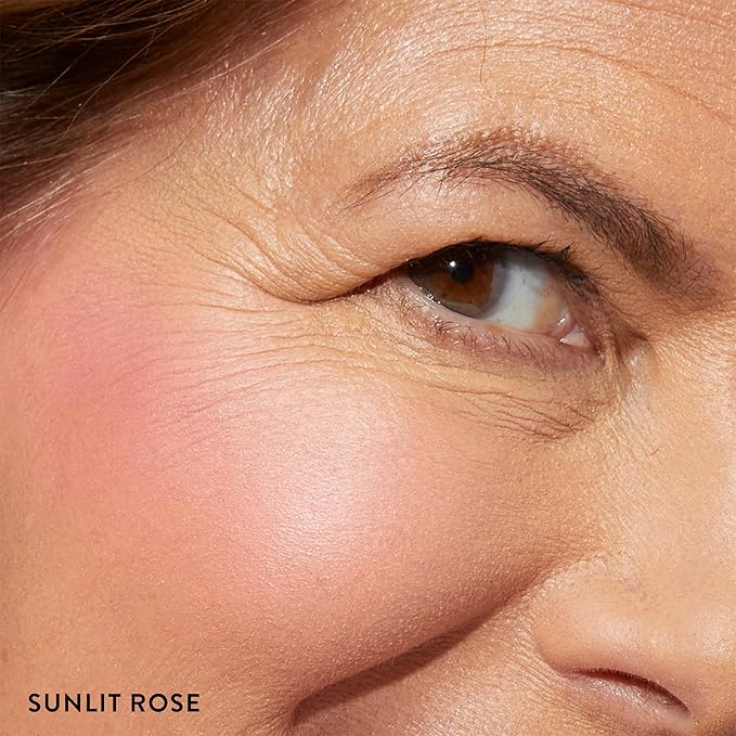 LAURA GELLER NEW YORK Baked Blush-n-Brighten Marbleized Blush for Cheeks - Sunlit Rose - Satin Finish - Buildable Color-VivaGrace Women