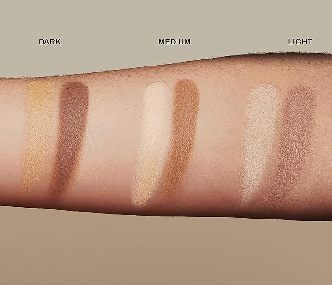 Jecca Blac Sculpt and Soften Contour Palette, Creamy Formula with Natural Finish, Medium Coverage, Gender Neutral and LGBTIQA+ Inclusive Make Up, Dark, 12g-VivaGrace Women