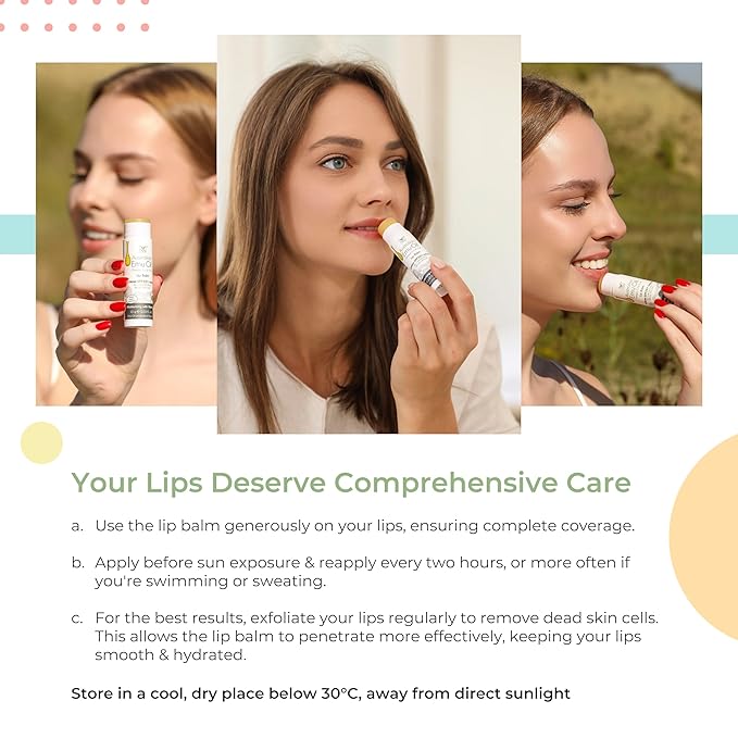 YNN Emu Oil Moisturizing Lip Balm with Extreme SPF50+ Sun Protection - 4-Hour Water Resistant, Fortified with Vitamin E, Amino Acids & Omega 3, 6 & 9 - Y-Not Natural, 15g Stick - 2 Pack-VivaGrace Women