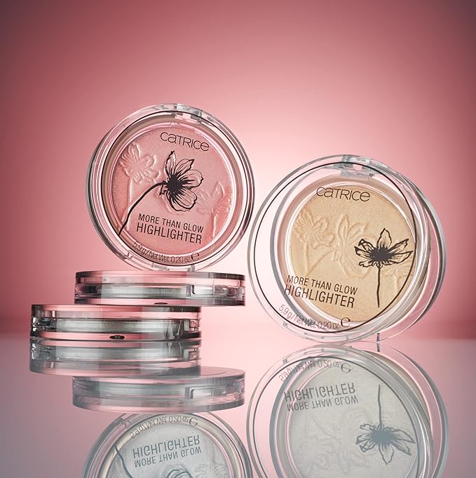 Catrice More Than Glow Powder Highlighter in Supreme Rose Beam with Silky Soft Texture for a Subtle Glow-VivaGrace Women