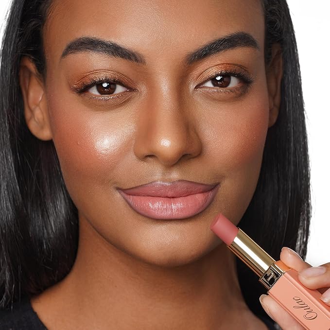 Oulac Pink Lipsticks for Women, Coral Nude Matte Lipstick, Full Coverage Lip Color, Satin Matte Finish, Cream Texture, Hydrating, Infused with Hyaluronic Acid, Vegan & Clean Beauty 4g SG06 Babe-VivaGrace Women