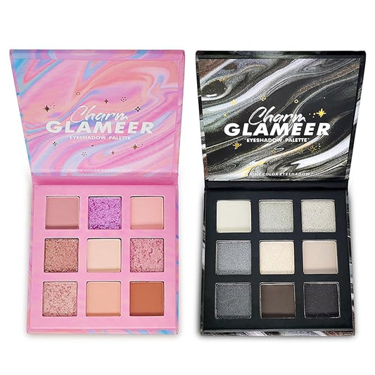 Eyeshadow,18Colors Eyeshadow Palette, Matte&Glitter&Shimmer Eyeshadow,for Eye Makeup Long Lasting Waterproof Eye Makeup Palette, Glitter Shimmer Professional Bright-Colored Eye Shadow(G005-2/G005-3)-VivaGrace Women