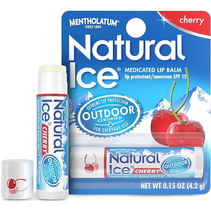 Natural Ice Medicated Lip Protect SPF 15 Cherry 12 Pkgs-VivaGrace Women