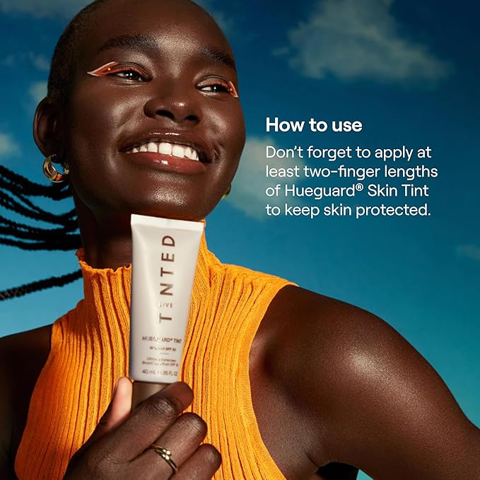 Live Tinted Hueguard Skin Tint SPF 50 - Tinted Mineral Sunscreen with Light-Medium Buildable Coverage With a Hydrating and Radiant Finish - Water and Sweat Resistant, 1.35 fl oz - Shade 07-VivaGrace Women
