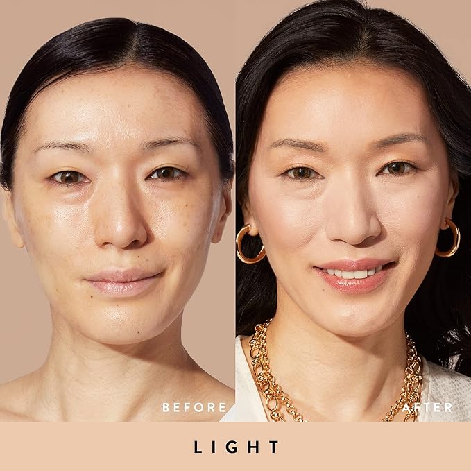 LAURA GELLER NEW YORK Quench-n-Tint Hydrating Foundation - Light - Sheer to Light Buildable Coverage - Natural Glow Finish - Lightweight Formula with Hyaluronic Acid-VivaGrace Women