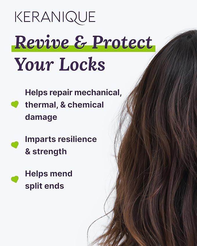 Keranique Shampoo and Conditioner for Damaged Hair - Anti-Breakage, Damage Control Set for Thinning Hair - Intense Repair, Deep Conditioning, Anti-Hairfall Routine w/Keratin - Great for Colored Hair-VivaGrace Women