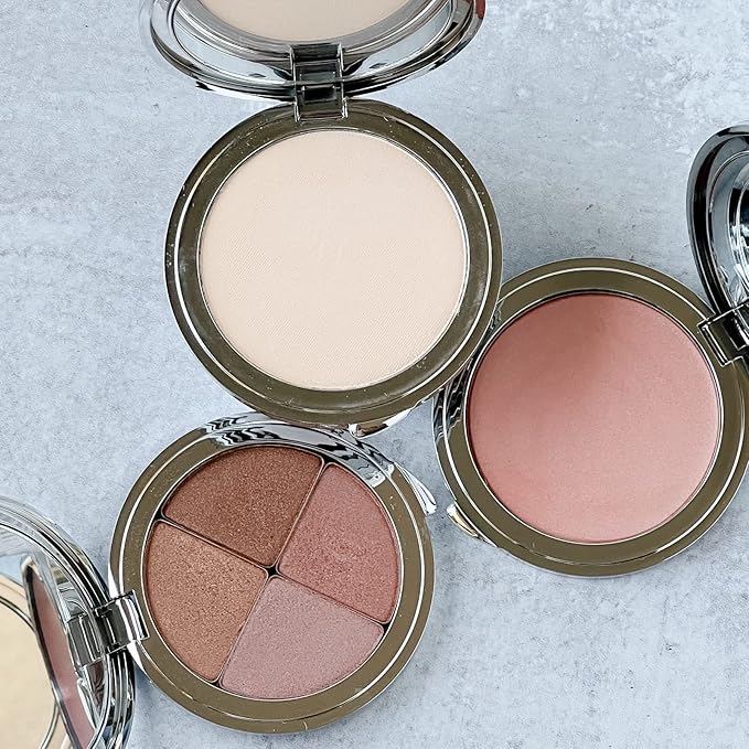 La Bella Donna Compressed Mineral Foundation - Face Powder Makeup Natural Looking Glowing Skin Wrinkle Defying Mattifying Finish Contour Makeup Long Lasting Full Coverage Sun Kissed Tan (Honey)-VivaGrace Women