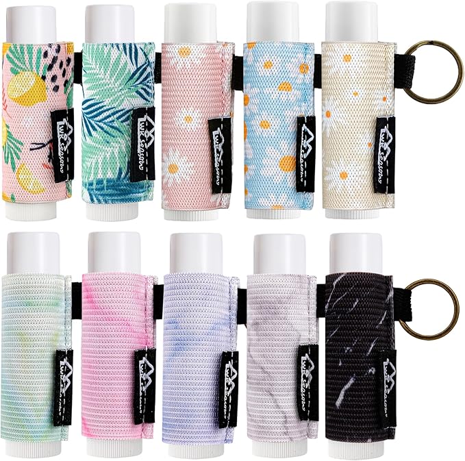 WK IEASON Lip Balm Holder Keychain Bulk Chapstick Holder Key chain-VivaGrace Women