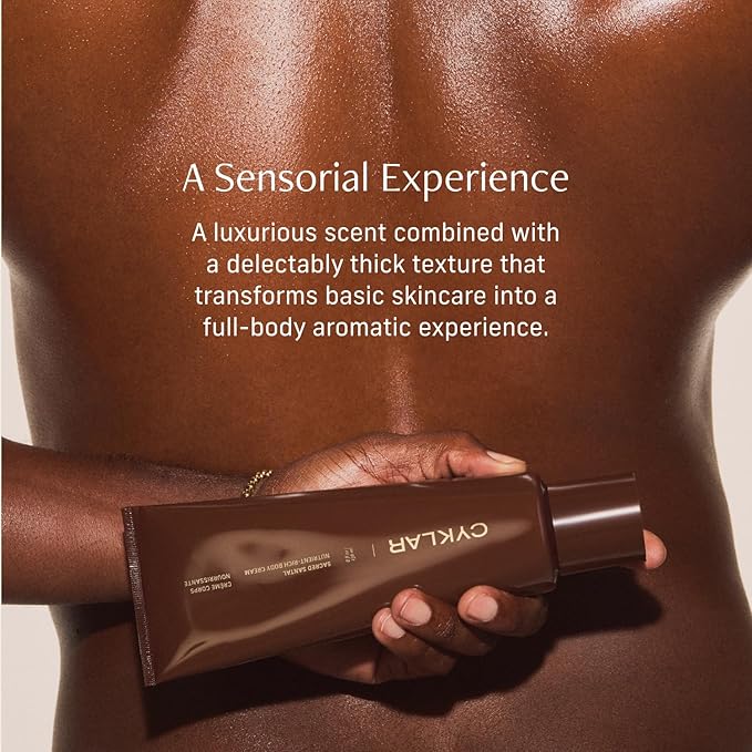 Nutrient Rich Body Cream. Sacred Santal Nourishing Moisturizer with Niacinamide and Banana Flower Extract. Deep Hydration, Thick Body Lotion, Dry Skin Cream for Women and Men, 8 Fl Oz-VivaGrace Women