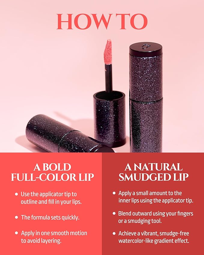 HEVVYMAKEUP Ultra Stay-On Lip Coloring Tint - Vibrant Matte Finish Lip Tint - Long Lasting Airy Weightless Lips with Perfect Fixing - Korean Lip Makeup, Pink Romance, 0.11oz.-VivaGrace Women