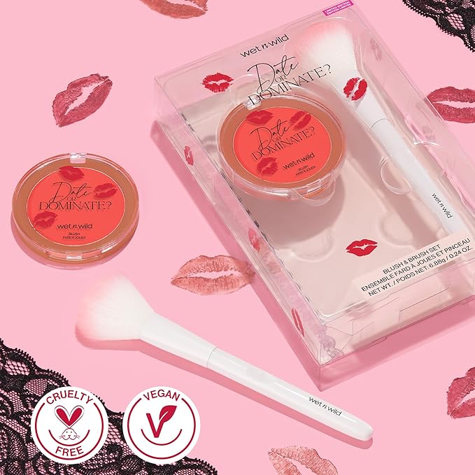 wet n wild Date Or Dominate Blush And Brush Set-VivaGrace Women