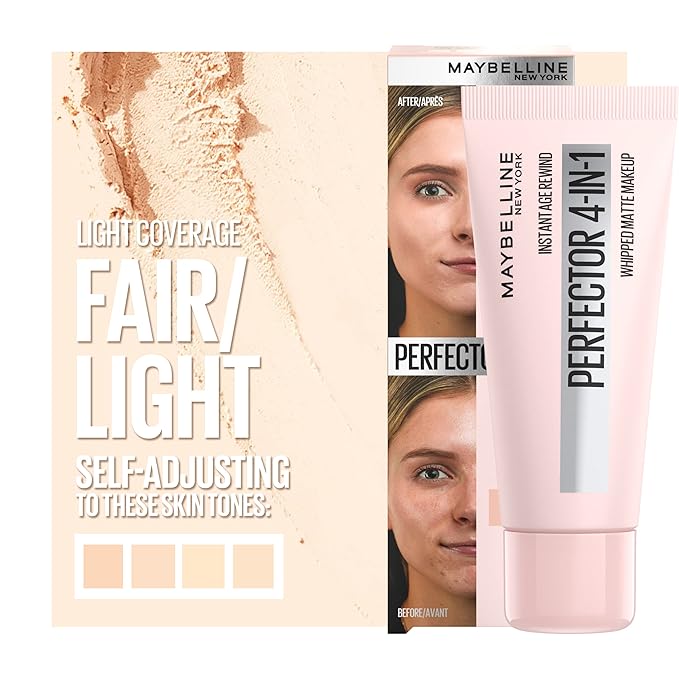 Maybelline Instant Age Rewind Instant Perfector 4-In-1 Matte Makeup, 00 Fair/Light, 1 Count-VivaGrace Women