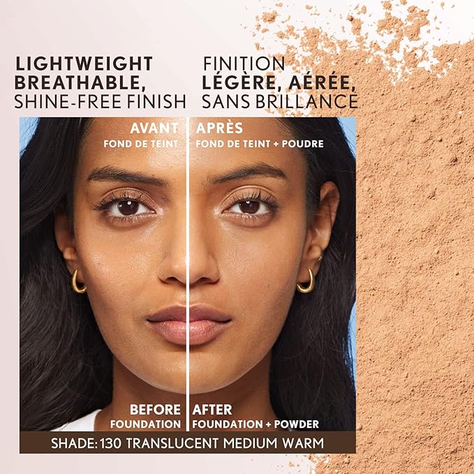 COVERGIRL Clean Invisible Loose Powder - Loose Powder, Setting Powder, Vegan Formula - Translucent Medium, 18g (0.63 oz)-VivaGrace Women
