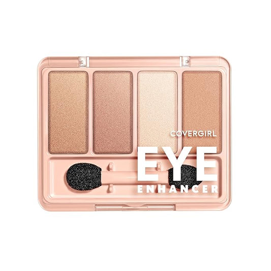 COVERGIRL - Eye Enhancers 4-Kit Eyeshadow, silky, sheer formula, double ended applicator, 100% Cruelty-free-VivaGrace Women