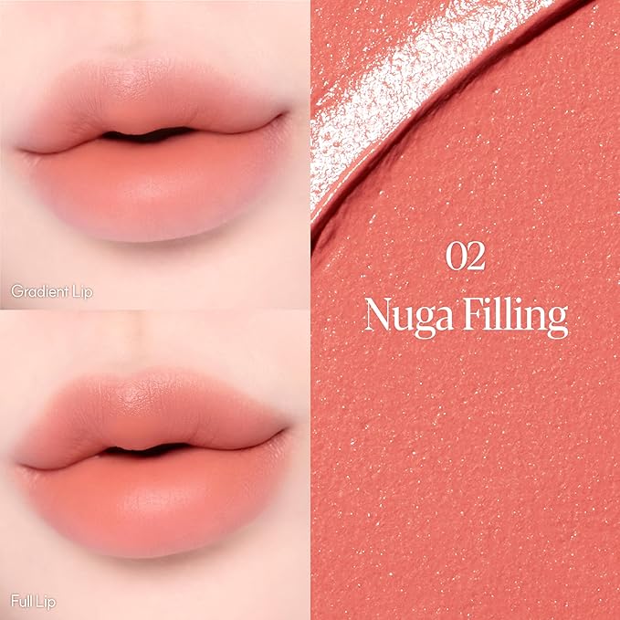 Espoir Couture Lip Tint Fitting Blur #2 Nougat Filling 0.14oz | Soft and Creamy Color for Blurry Lip Look | Smudge-Proof Fixing Lip Stain | Lightweight and Comfortable Matte Finish-VivaGrace Women