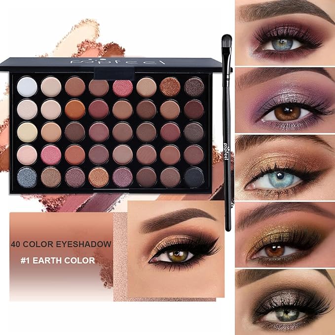 Makeup Kit for Women Full Kit, All in One Makeup Gift Set, Make up Kits for Beginners and Professionals - Eyeshadow Palette, Liquid Lipstick, Mascara, Blush, Eyeliner, Foundation, Brush-VivaGrace Women
