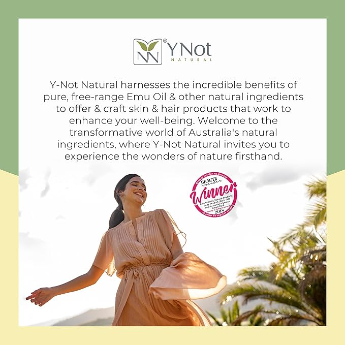 Australian Emu Oil with Vitamin E & C - 50mL Skin Brightener Serum for Face & Body to Reduce Visible Signs of Aging, Spots & Sun Damage - Antioxidant w/Omega 3 6 9 & Essential Oils by Y-Not Natural-VivaGrace Women