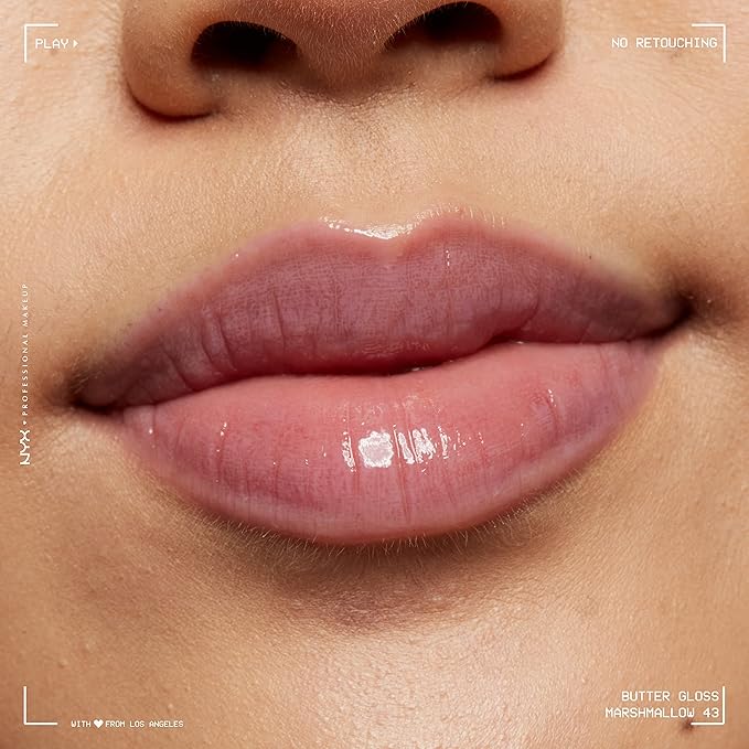 NYX PROFESSIONAL MAKEUP Butter Gloss, Non-Sticky Lip Gloss - Marshmallow (Muted Lilac)-VivaGrace Women