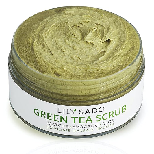 LILY SADO MATCHA MADE IN HEAVEN™ Sugar Facial Scrub - Best Daily Facial Exfoliating Cleanser for Women & Men - Vegan Face Wash Exfoliates Skin, Treats Acne, Reduces Pore Size - 4 oz-VivaGrace Women