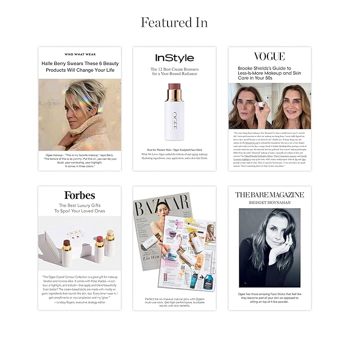 Ogee Sculpted Face Stick (MOONSTONE - ULTRAVIOLET SHEEN) Certified Organic Highlighter Makeup - Multi-Use Glow Highlighter Stick-VivaGrace Women