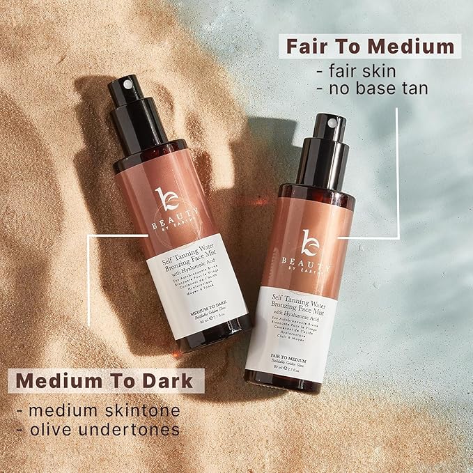 Bronzing Face Tanner Spray Mist, Sunless Face Tanning Water, USA Made with Natural & Organic Ingredients-VivaGrace Women